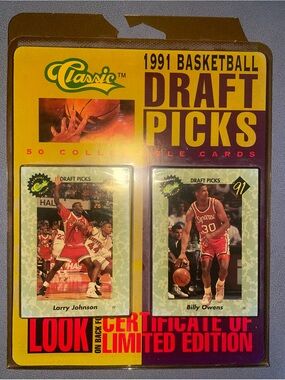 Limited edition Classic 1991 Basketball Draft Picks